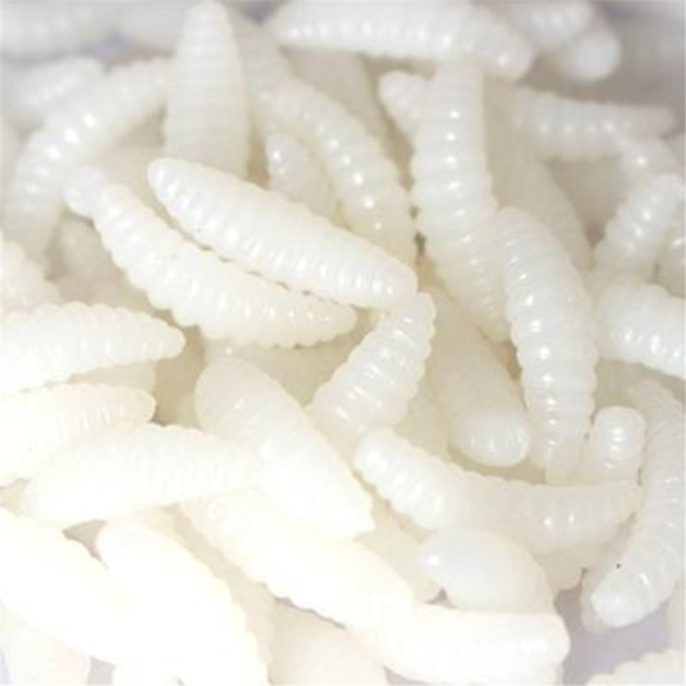 2.5CM 0.3g Maggot Soft Baits Smell Worms Glow Shrimps Fishing Lures 20PCS 2.5CM 0.3g Maggot Soft Baits Smell Worms Glow Shrimps Fishing Lures 20PCS