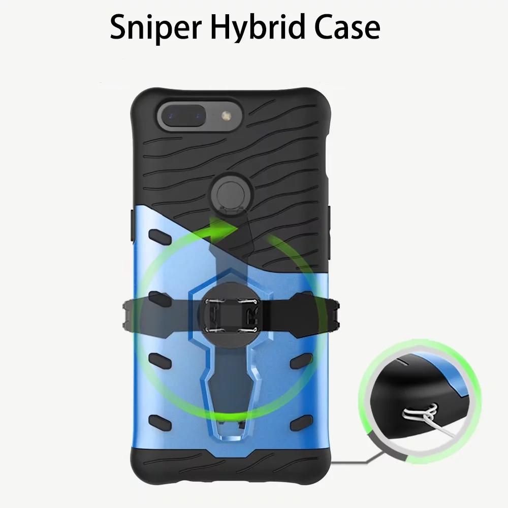 Cover Case for One Plus 5T Creative Personality Following Bracket Of Armor Protection Dual Function From Shell