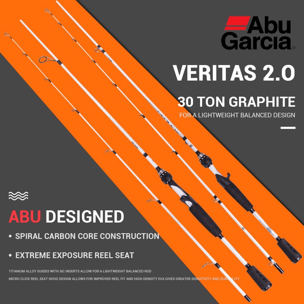 Abu Garcia Veritas 2.0 198cm Spinning and Casting Fishing Rod Abu Garcia Veritas 2.0 198cm Spinning and Casting Fishing Rod