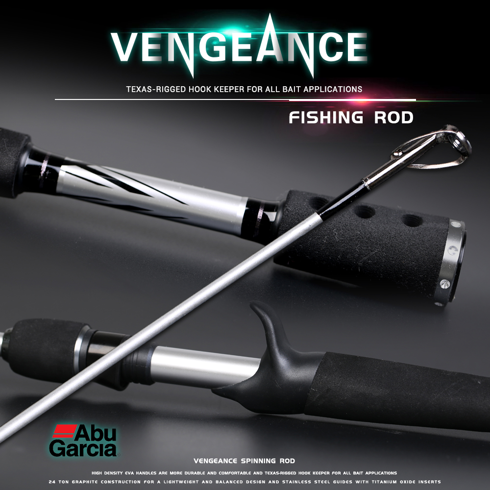 Abu Garcia Vengeance Spinning and Casting Fishing Rod Abu Garcia Vengeance Spinning and Casting Fishing Rod