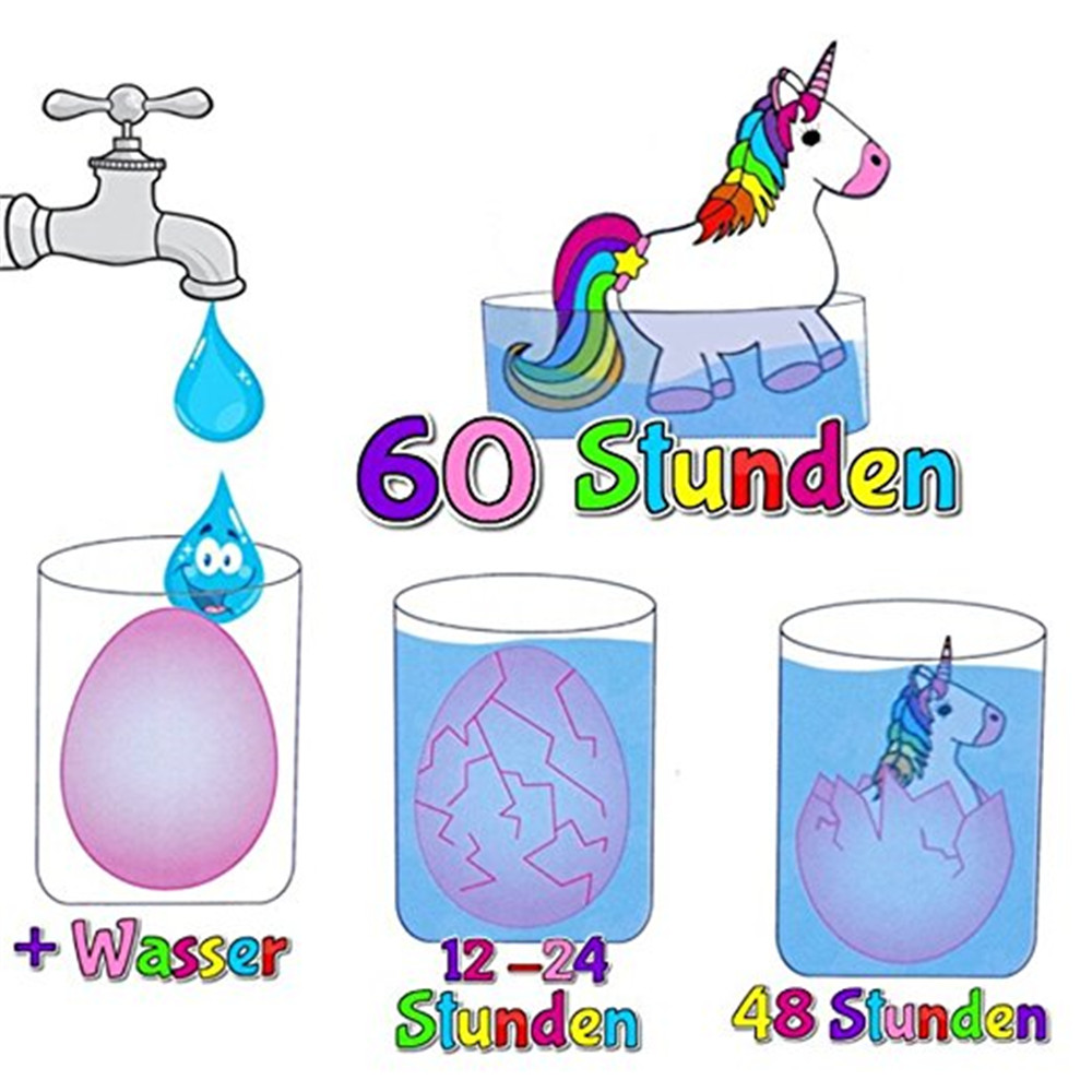 growing unicorn in water