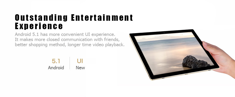 Teclast Tbook 10 S 2 in 1 Tablet PC Quad Core 1.44GHz 10.1 inch with Windows 10   Android 5.1 4GB RAM 64GB ROM 
