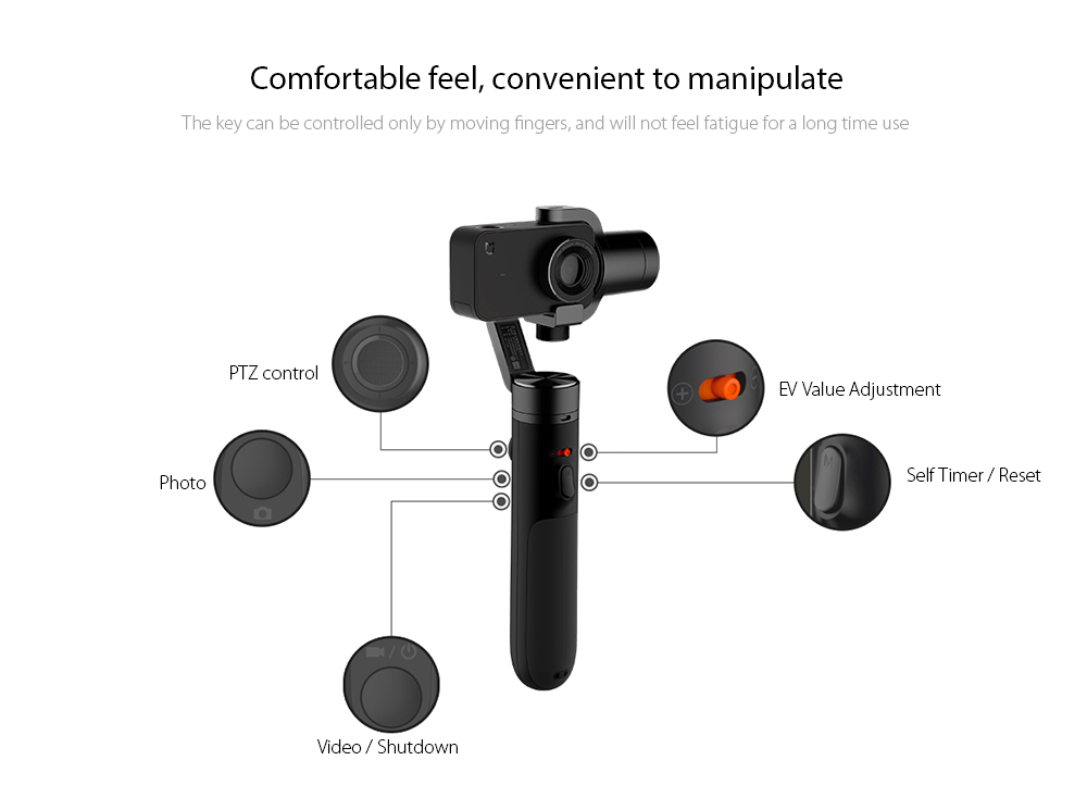 Xiaomi Mi Action Camera Handheld Gimbal for Mijia Mini Sports Camera Xiaomi Mi Action Camera Handheld Gimbal for Mijia Mini Sports Camera