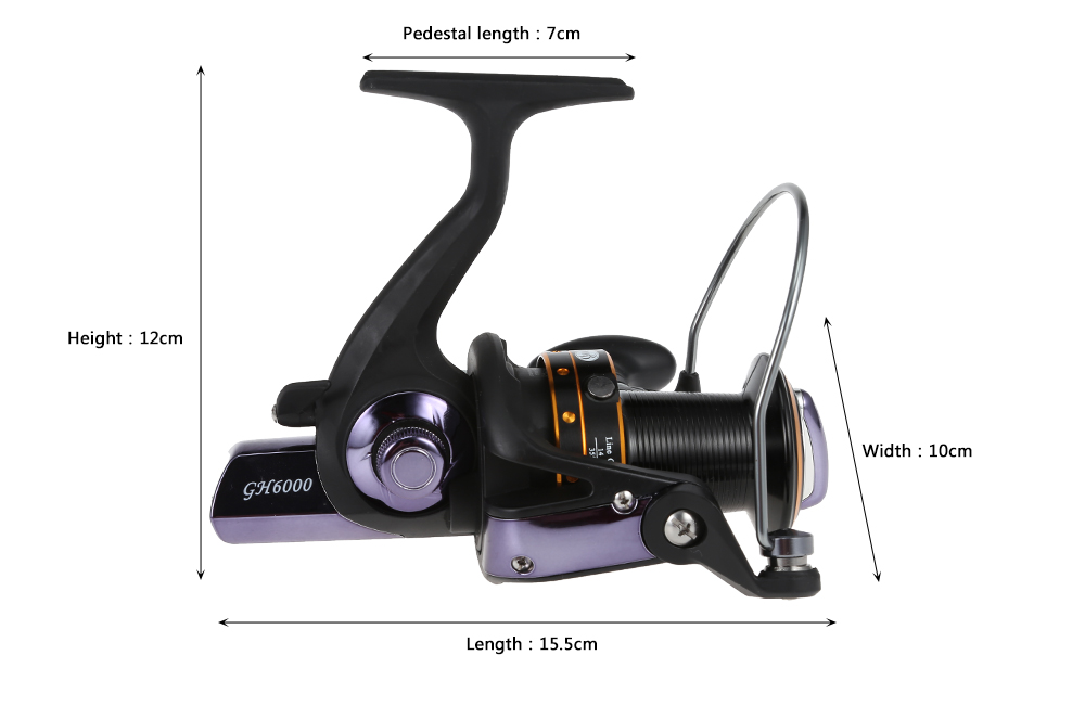 BOYANG GH6000 12 + 1 Ball Bearings Spinning Fishing Reel BOYANG GH6000 12 + 1 Ball Bearings Spinning Fishing Reel