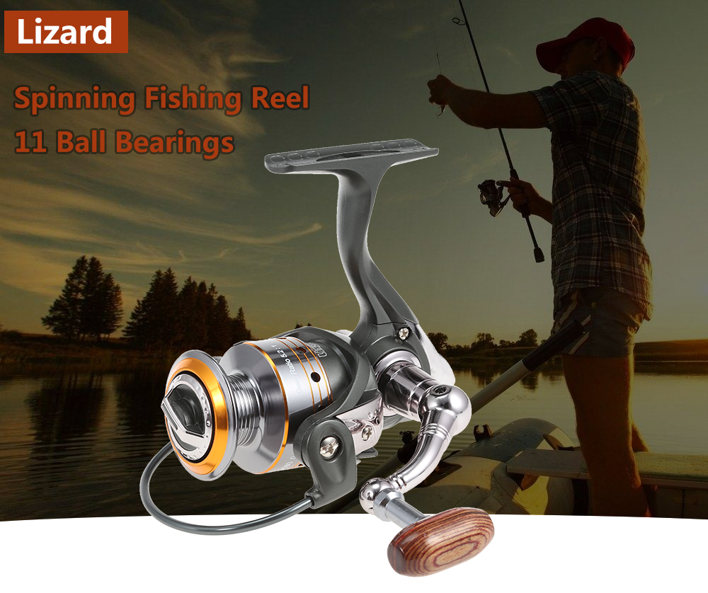 Lizard 11 Ball Bearings 5.2:1 Spinning Fishing Reel Lizard 11 Ball Bearings 5.2:1 Spinning Fishing Reel