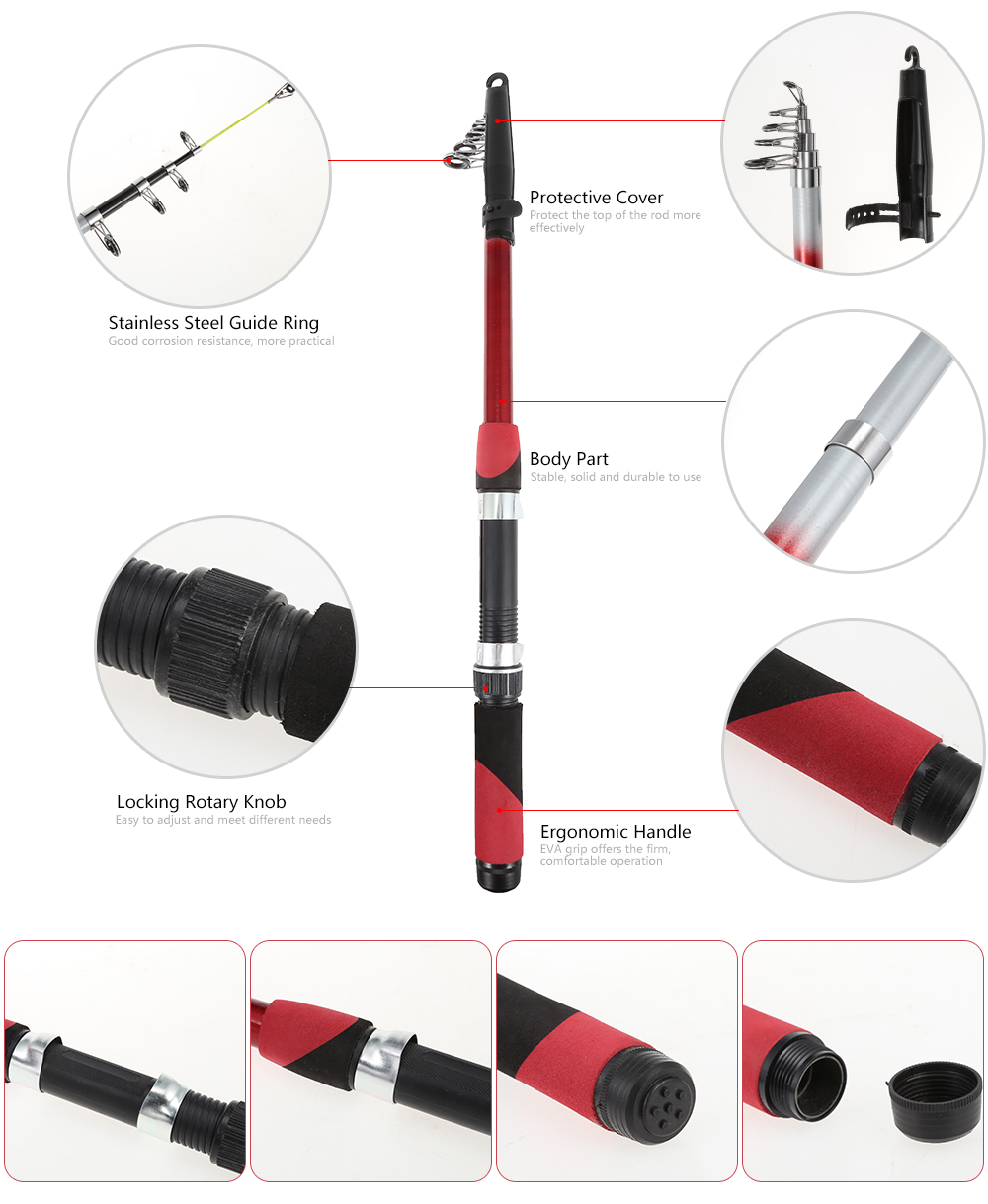Portable Telescopic Pole Fishing Rod