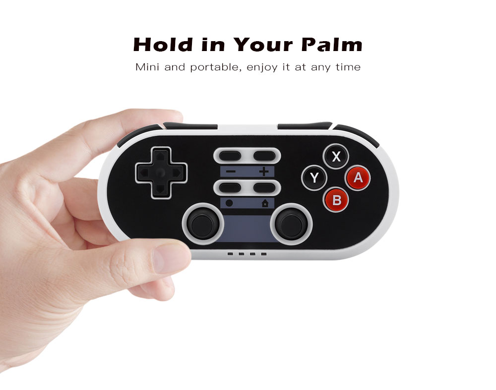 NS02 Classic Game Controller Wireless Mini Pad with Sleep Mode NS02 Classic Game Controller Wireless Mini Pad with Sleep Mode
