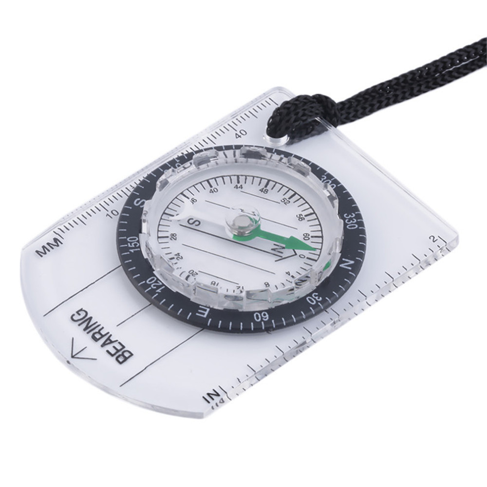 Mini Baseplate Compass Map Scale Ruler for Outdoor Camping Hiking Mini Baseplate Compass Map Scale Ruler for Outdoor Camping Hiking