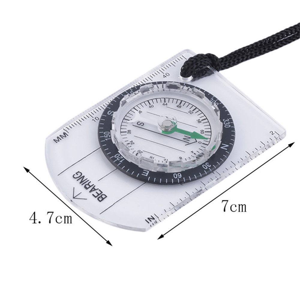 Mini Baseplate Compass Map Scale Ruler for Outdoor Camping Hiking Mini Baseplate Compass Map Scale Ruler for Outdoor Camping Hiking