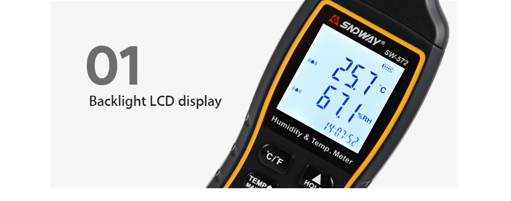 SNDWAY Digital Temperature Humidity Meter with Dew Point Wet Bulb for Daily Life Industry Agriculture Usage SNDWAY Digital Temperature Humidity Meter with Dew Point Wet Bulb for Daily Life Industry Agriculture Usage