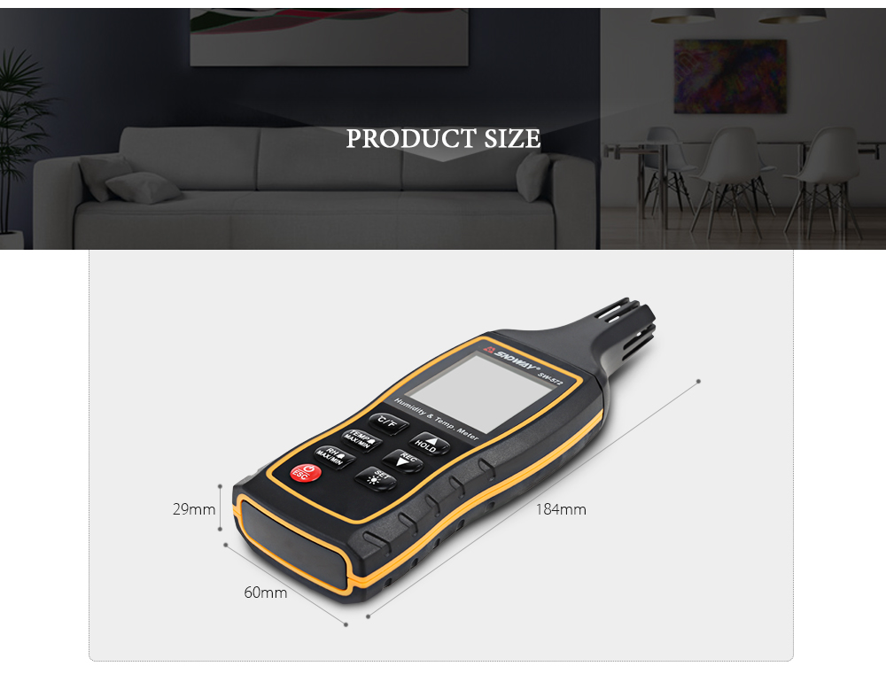SNDWAY Digital Temperature Humidity Meter with Dew Point Wet Bulb for Daily Life Industry Agriculture Usage SNDWAY Digital Temperature Humidity Meter with Dew Point Wet Bulb for Daily Life Industry Agriculture Usage