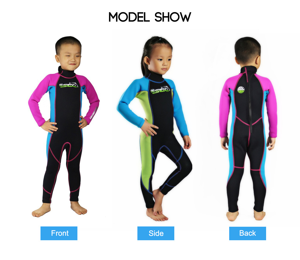 SLINX 1616 Long Sleeve Neoprene Wetsuit Child One-piece Swimsuit SLINX 1616 Long Sleeve Neoprene Wetsuit Child One-piece Swimsuit