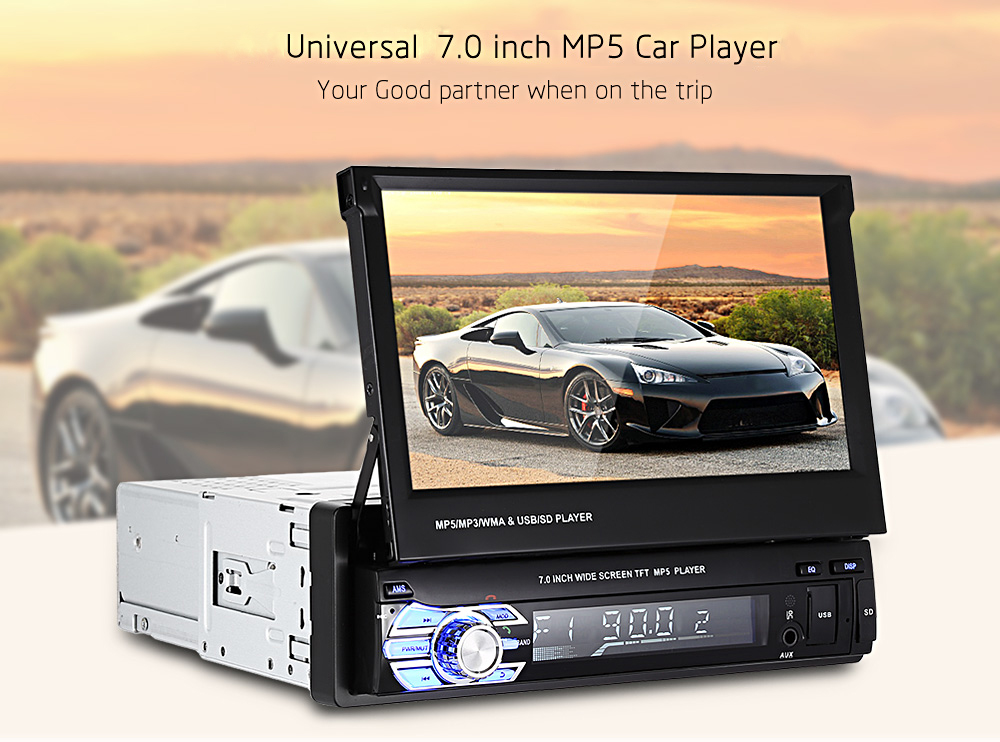 RM - GW9601 7.0 inch TFT LCD Screen MP5 Car Multimedia Player with Bluetooth FM Radio 