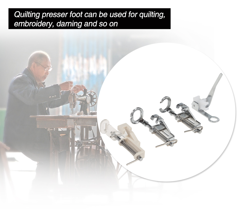 Sewing Machine Accessories Quilting Presser Foot 4PCS Sewing Machine Accessories Quilting Presser Foot 4PCS