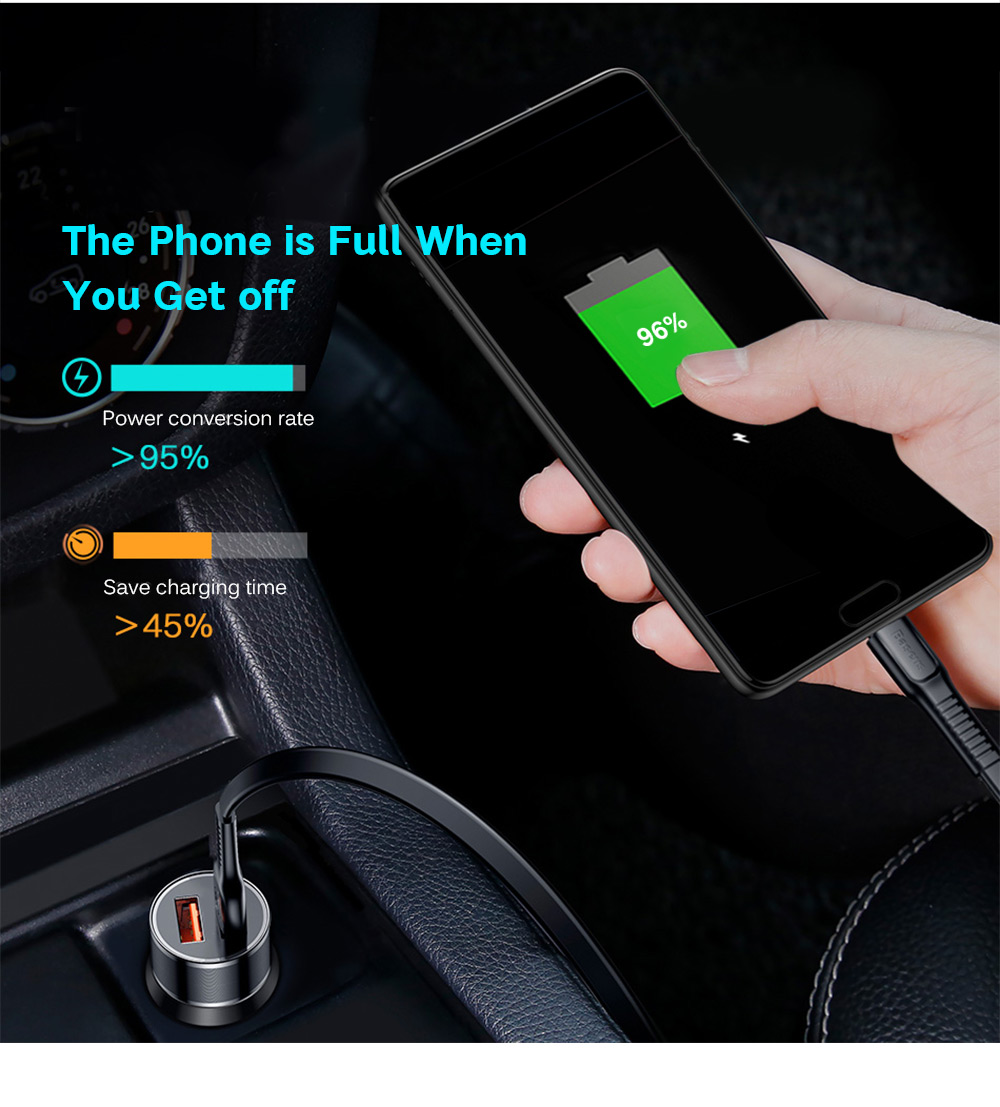 Baseus BSC - C15N Small Screw 3.4A Dual USB Car Charger Aluminium Alloy Baseus BSC - C15N Small Screw 3.4A Dual USB Car Charger Aluminium Alloy