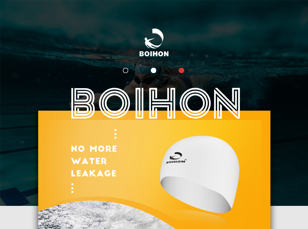 BOIHON BH203 Silicone Swimming Cap Water Resistant Men Women Adults Long Hair Diving Hat BOIHON BH203 Silicone Swimming Cap Water Resistant Men Women Adults Long Hair Diving Hat