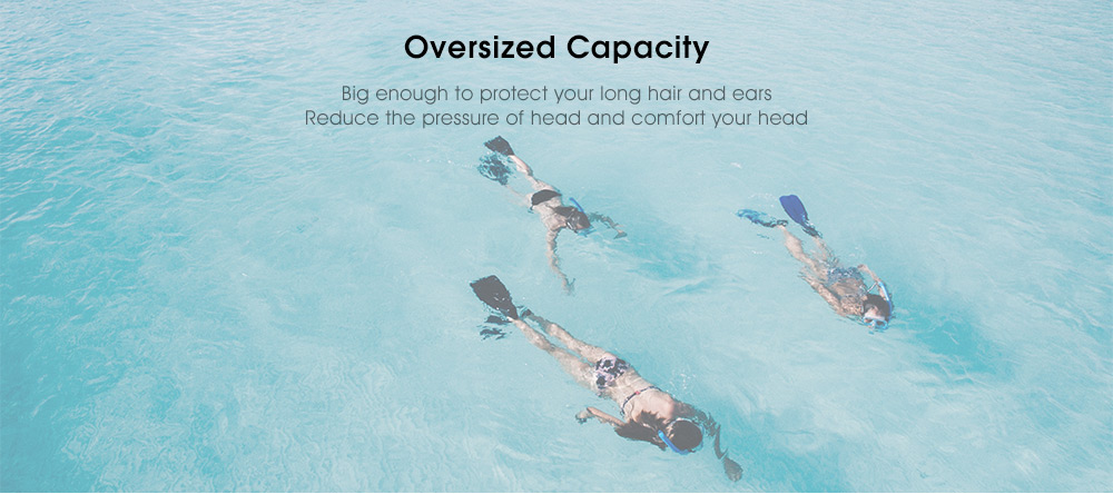 BOIHON BH20 Water Drops Adult Women No Pressure Swimming Silicone Cap for Long Hair Ear Protection BOIHON BH20 Water Drops Adult Women No Pressure Swimming Silicone Cap for Long Hair Ear Protection