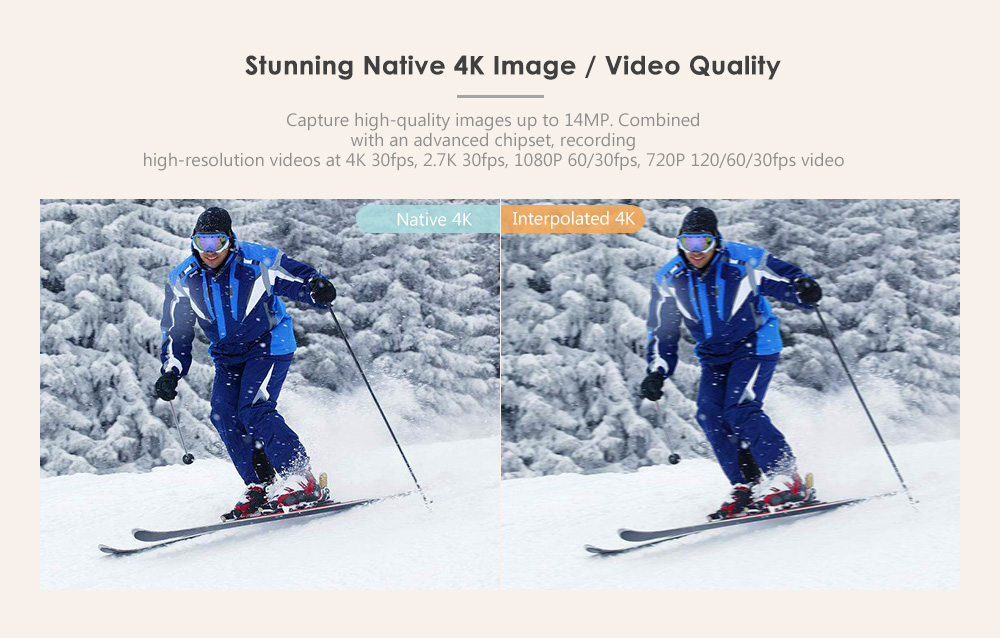 ThiEYE E7 Native 4K WiFi Sports Action Video Camera 14MP HD with 2 inch IPS Screen ThiEYE E7 Native 4K WiFi Sports Action Video Camera 14MP HD with 2 inch IPS Screen