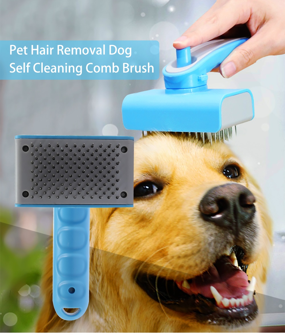 Pet Hair Removal Dog Self Cleaning Comb Brush Pet Hair Removal Dog Self Cleaning Comb Brush