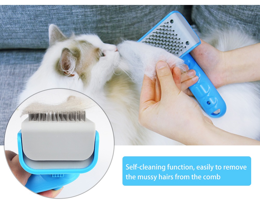 Pet Hair Removal Dog Self Cleaning Comb Brush Pet Hair Removal Dog Self Cleaning Comb Brush