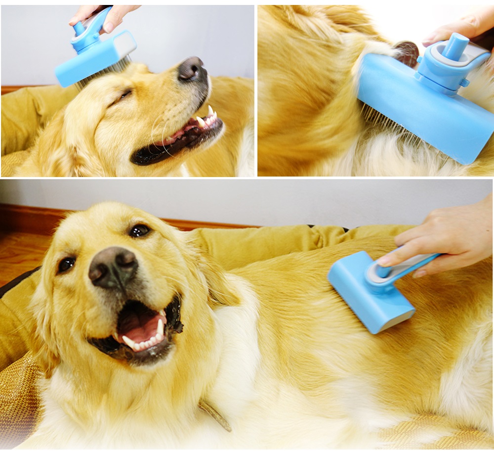 Pet Hair Removal Dog Self Cleaning Comb Brush Pet Hair Removal Dog Self Cleaning Comb Brush