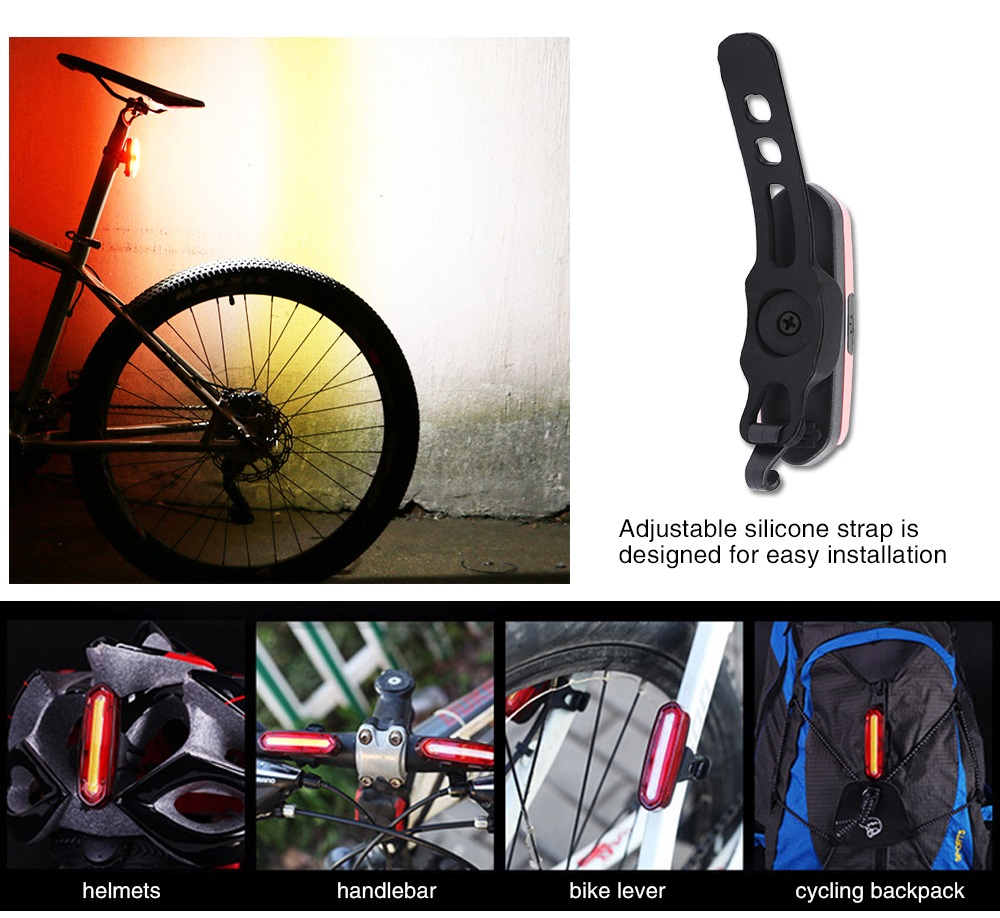 USB Rechargeable Bicycle Rear Light Bike Taillight Night Cycling Accessory USB Rechargeable Bicycle Rear Light Bike Taillight Night Cycling Accessory