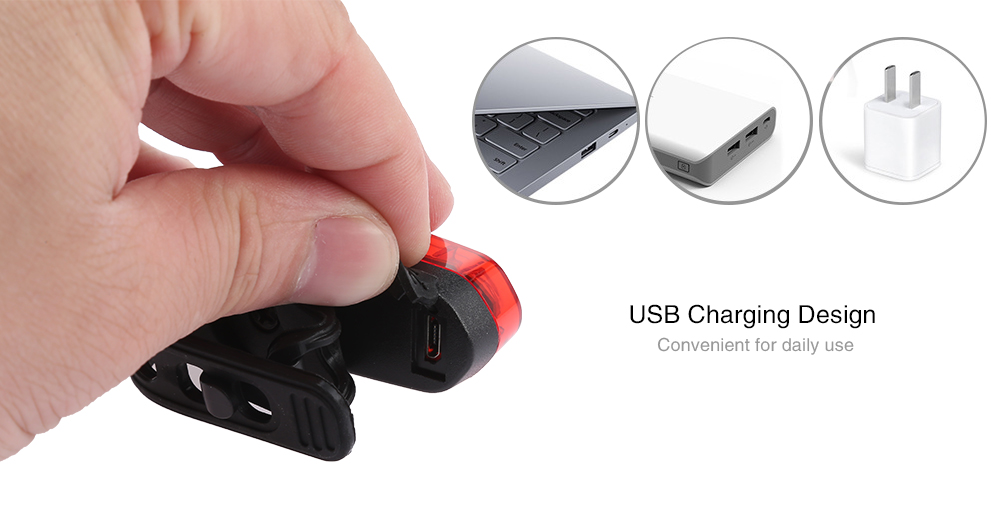 USB Rechargeable Bicycle Rear Light Bike Taillight Night Cycling Accessory USB Rechargeable Bicycle Rear Light Bike Taillight Night Cycling Accessory