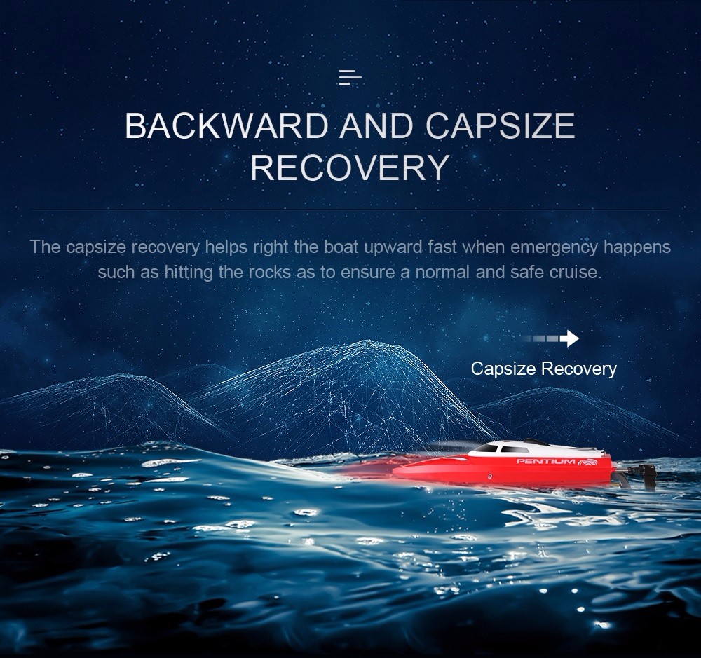 JJRC S1 Waterproof Turnover Reset Water Cooling High Speed 25km/h RC Boat