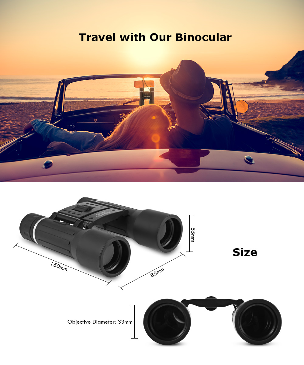 Wide Angle 40 x 60 HD Hunting Binoculars Telescope Outdoor Travel Hunting Zoom Folding Glasses Wide Angle 40 x 60 HD Hunting Binoculars Telescope Outdoor Travel Hunting Zoom Folding Glasses