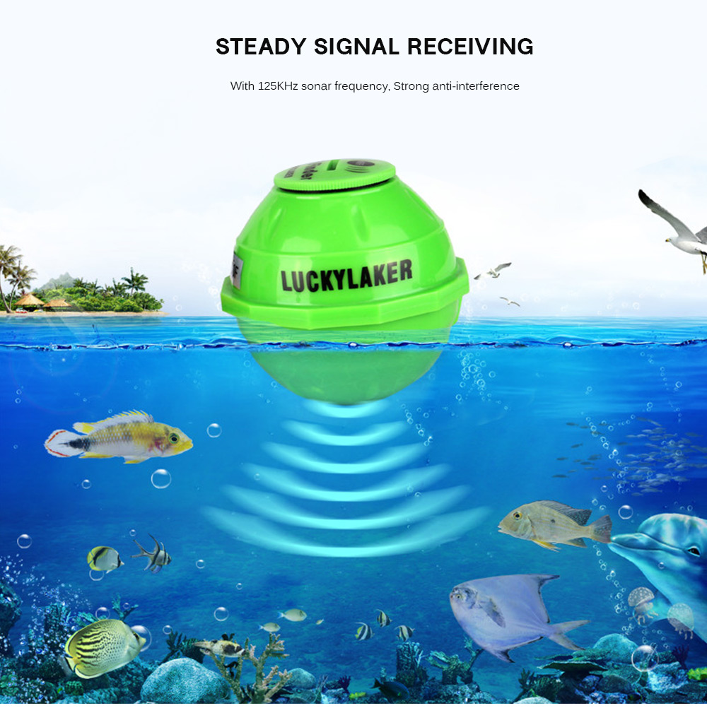 LUCKY FF916 WiFi Intelligent Fish Finder Underwater Sonar with Magnifier