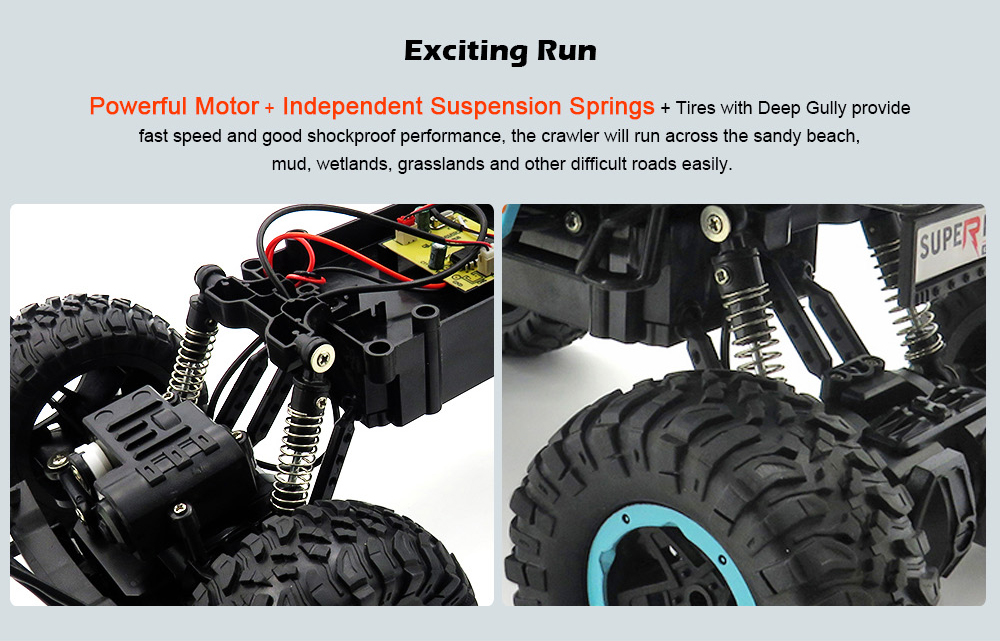 Flytec SL - 115A 1/14 2.4GHz 25km/h Independent Suspension Spring Off Road Vehicle RC Crawler Car Flytec SL - 115A 1/14 2.4GHz 25km/h Independent Suspension Spring Off Road Vehicle RC Crawler Car