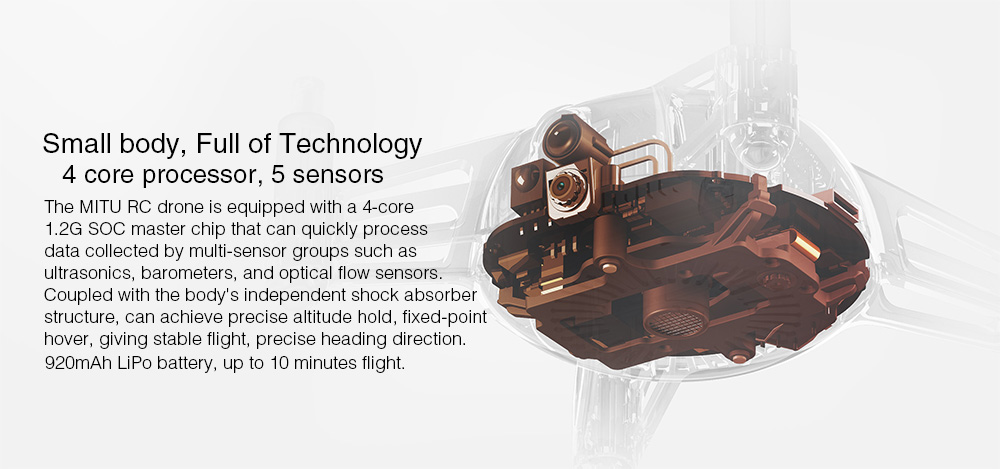 Xiaomi MITU WiFi FPV 720P HD Camera Multi-machine Infrared Battle Mini RC Drone - BNF Xiaomi MITU WiFi FPV 720P HD Camera Multi-machine Infrared Battle Mini RC Drone - BNF