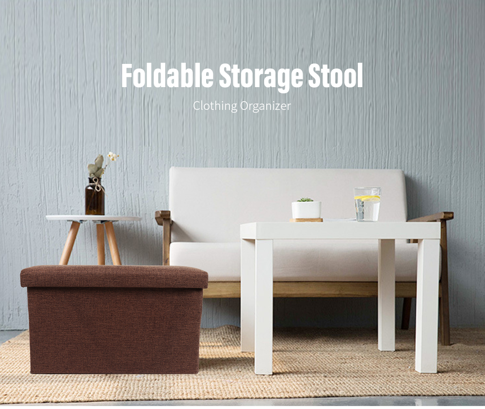 Foldable Storage Stool Clothing Organizer Foldable Storage Stool Clothing Organizer
