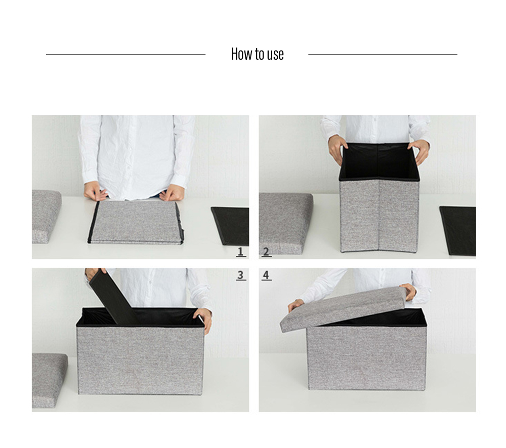 Foldable Storage Stool Clothing Organizer Foldable Storage Stool Clothing Organizer