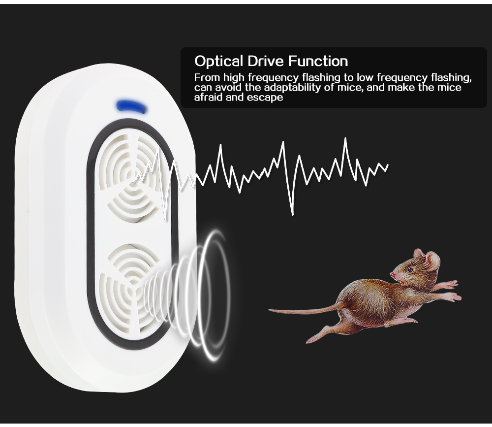 8 Waves Band Integrated Electronic Mouse Expeller Mosquito Pest Repeller 8 Waves Band Integrated Electronic Mouse Expeller Mosquito Pest Repeller