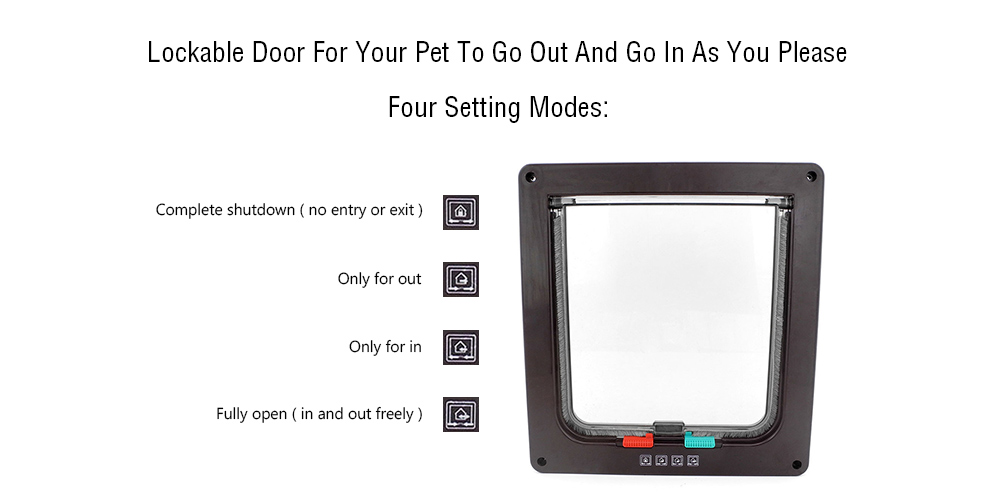 Kimpets Lockable Dog Cat Security Flap Door Kimpets Lockable Dog Cat Security Flap Door