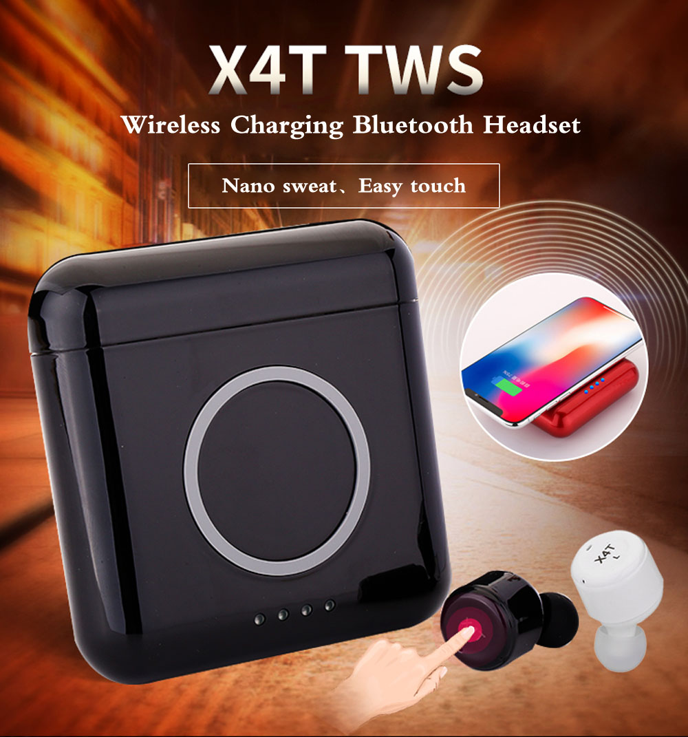 X4T TWS Bluetooth Earbuds Wireless Sports Stereo Earphones