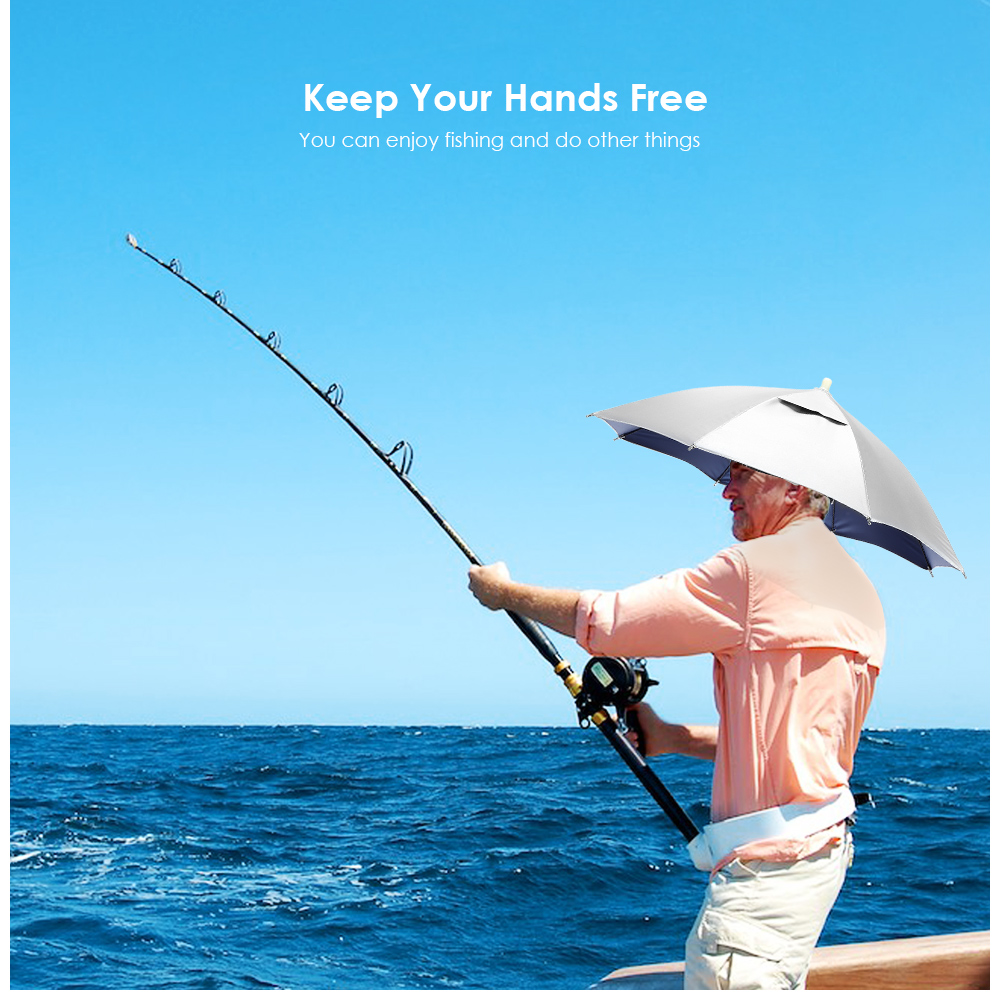 Outlife 26670 64cm Diameter Fishing Gardening Folding Umbrella Hat 