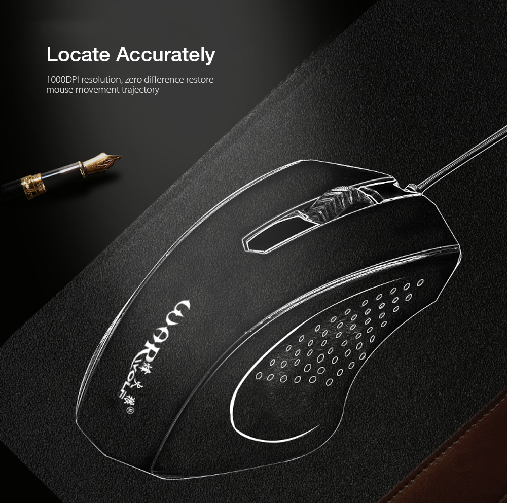 Warwolf KM - 722 Wired Keyboard Mouse Suit 104 Keys Warwolf KM - 722 Wired Keyboard Mouse Suit 104 Keys