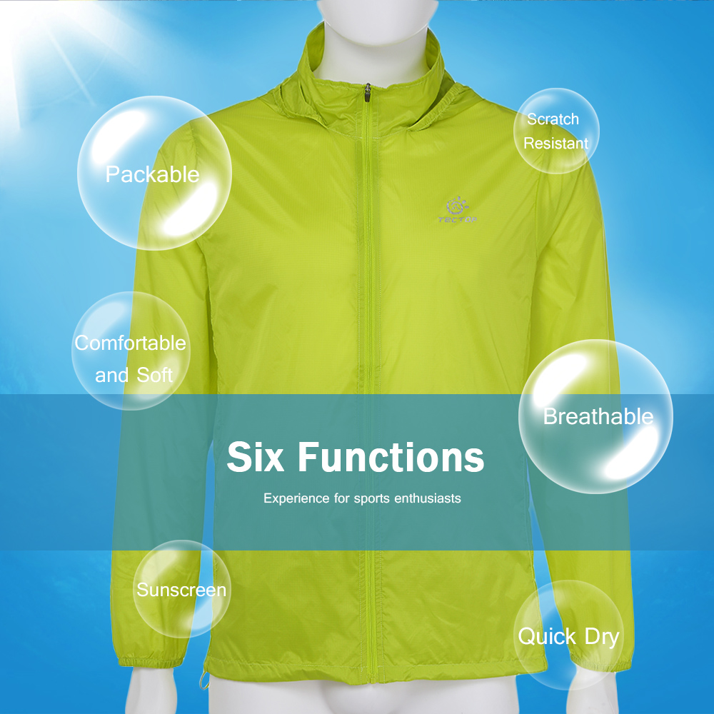 Tectop JL - 3009 Men Breathable Sports Jacket Windproof Light Beach Wear Tectop JL - 3009 Men Breathable Sports Jacket Windproof Light Beach Wear