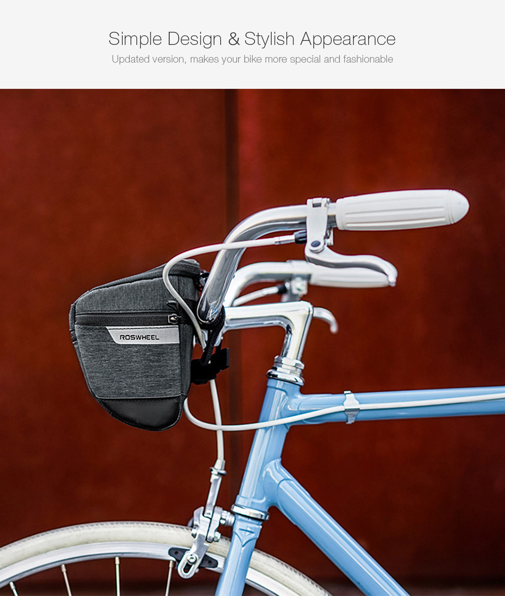 ROSWHEEL 111459 3L Capacity Bike Front Handlebar Bag Bicycle Basket ROSWHEEL 111459 3L Capacity Bike Front Handlebar Bag Bicycle Basket