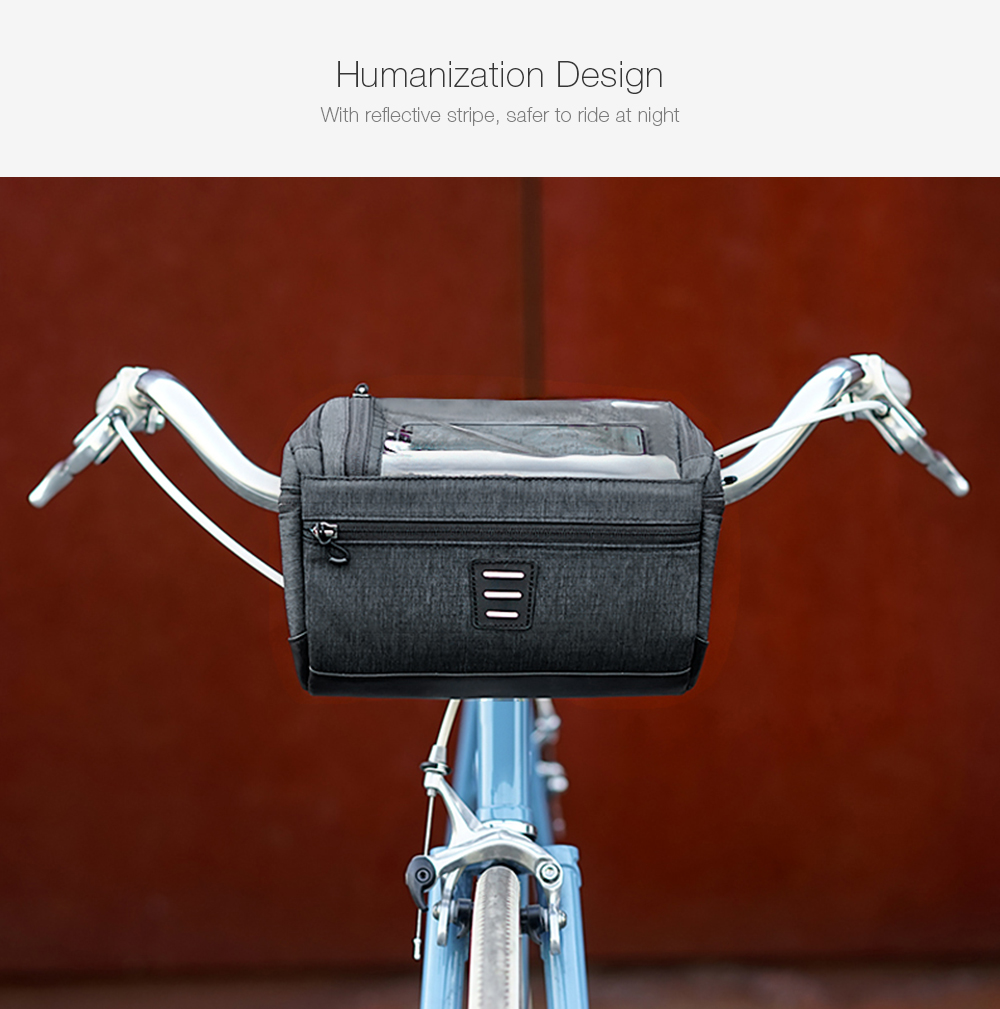 ROSWHEEL 111459 3L Capacity Bike Front Handlebar Bag Bicycle Basket ROSWHEEL 111459 3L Capacity Bike Front Handlebar Bag Bicycle Basket