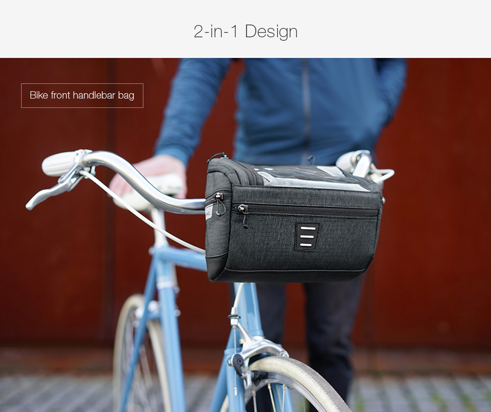 ROSWHEEL 111459 3L Capacity Bike Front Handlebar Bag Bicycle Basket ROSWHEEL 111459 3L Capacity Bike Front Handlebar Bag Bicycle Basket