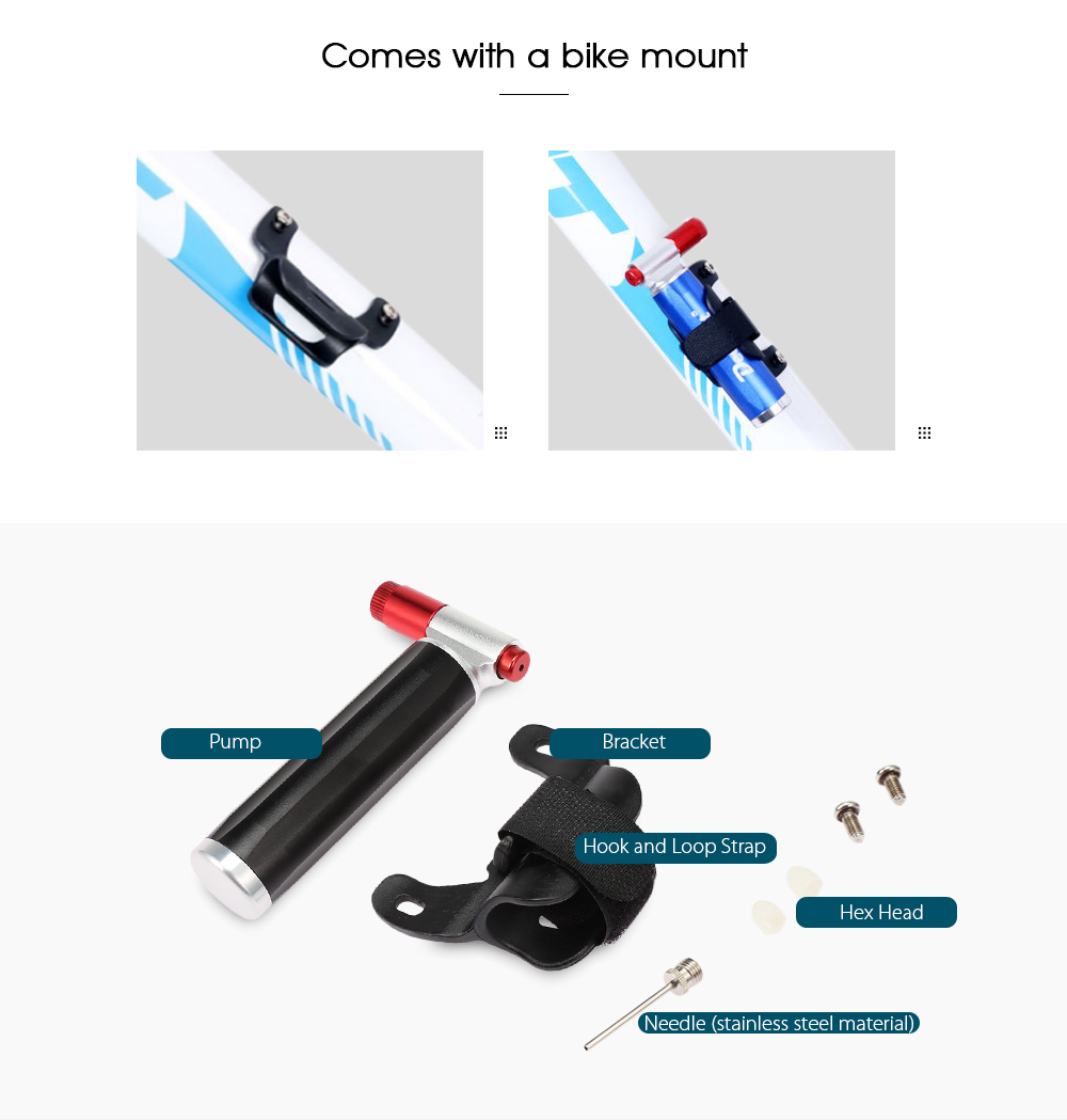 Deemount Seven-shape Portable Mini Bicycle Air Pump Inflator A / V and F / V Deemount Seven-shape Portable Mini Bicycle Air Pump Inflator A / V and F / V