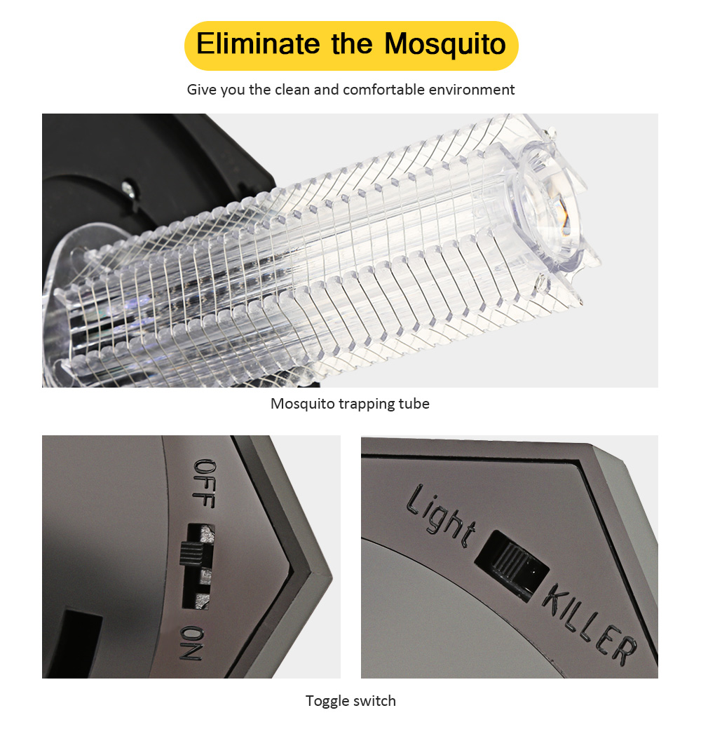 Solar Power Mosquito Killer Lamp for Home Office Camping Park Solar Power Mosquito Killer Lamp for Home Office Camping Park