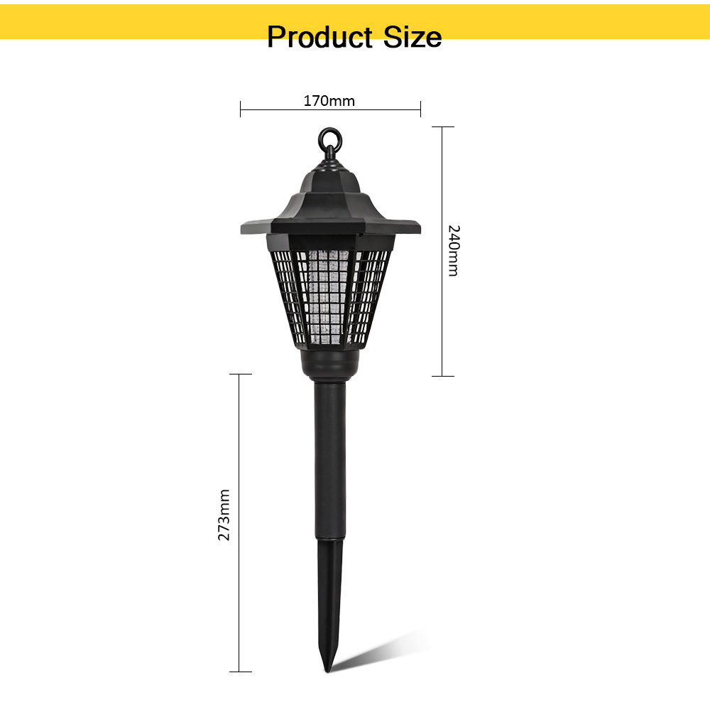 Solar Power Mosquito Killer Lamp for Home Office Camping Park Solar Power Mosquito Killer Lamp for Home Office Camping Park