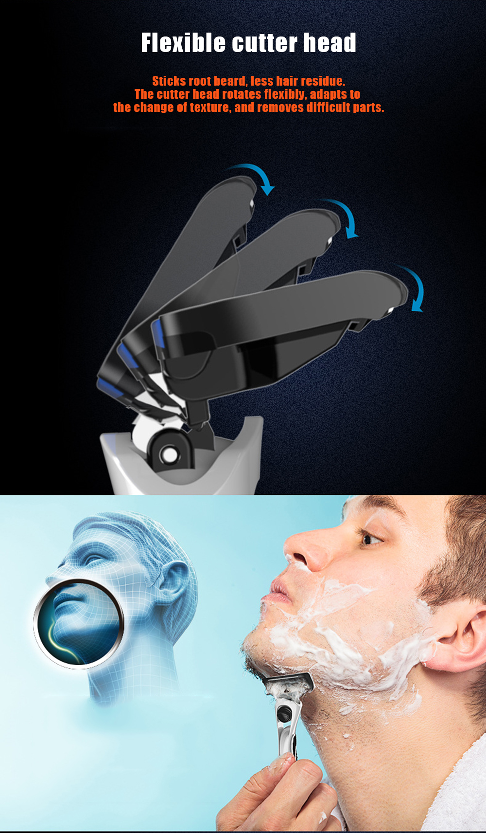 KL - 483L0 5-layer Blade Disposable Razor Men Hotel Manual Shaver with 12 Replaceable Head