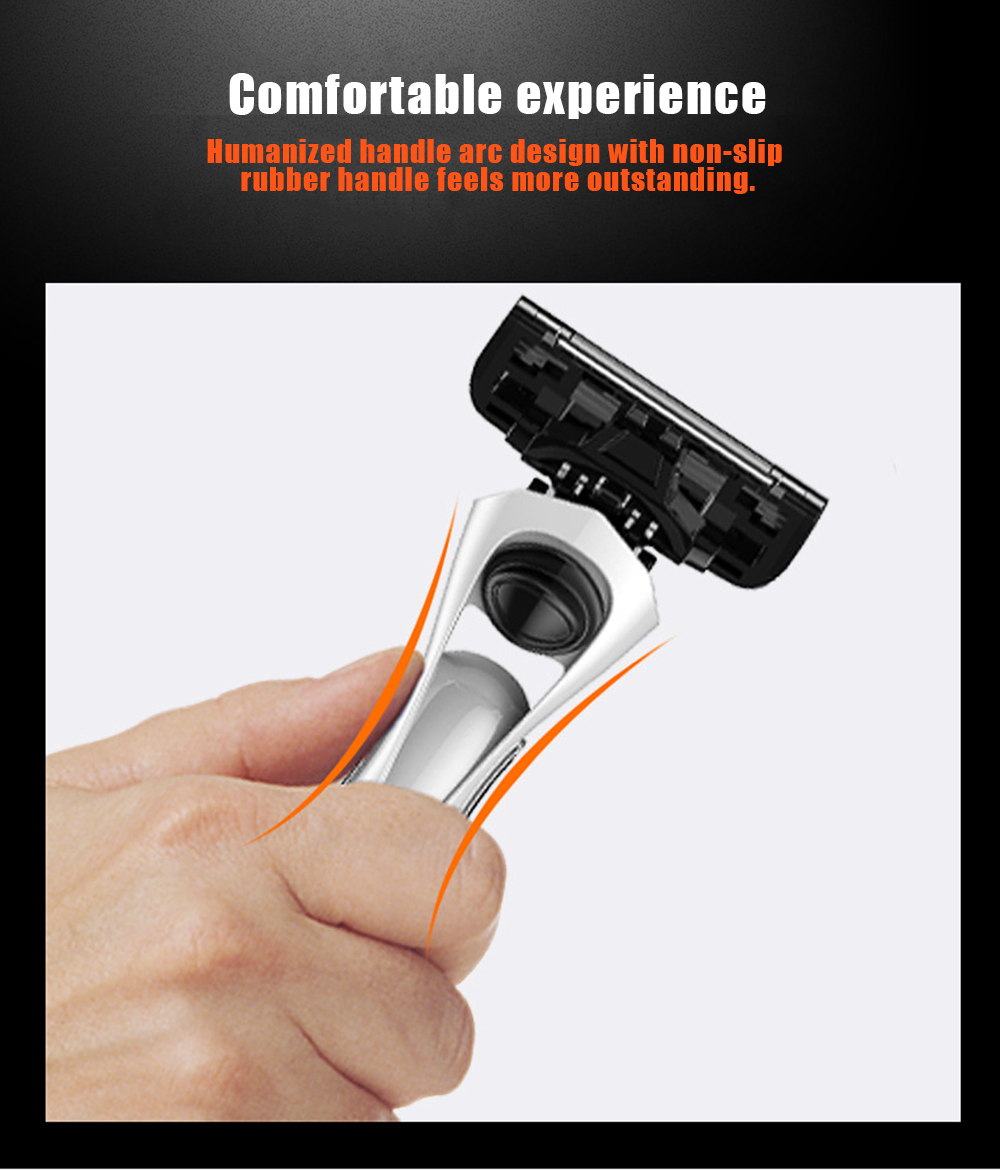 KL - 483L0 5-layer Blade Disposable Razor Men Hotel Manual Shaver with 12 Replaceable Head