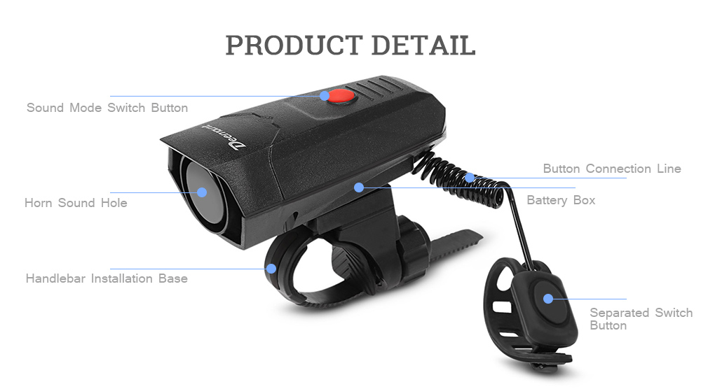 Deemount Digital Cycling Horns Bicycle Handlebar Ring Bell Alarm for Safety Deemount Digital Cycling Horns Bicycle Handlebar Ring Bell Alarm for Safety