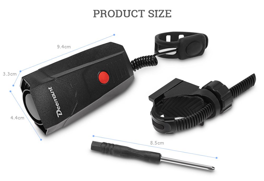 Deemount Digital Cycling Horns Bicycle Handlebar Ring Bell Alarm for Safety Deemount Digital Cycling Horns Bicycle Handlebar Ring Bell Alarm for Safety